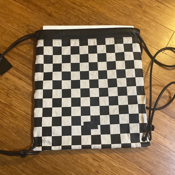 Saint Laurent Teddy Checkerboard Canvas Backpack - Picture 3 of 6